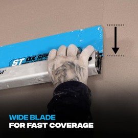 OX Tools Pro Series ST QuickSkim Plaster Skimming Blade - 36 Inch | Semi-Flexible High Grade Plastic Blade & Extruded Aluminium Handle