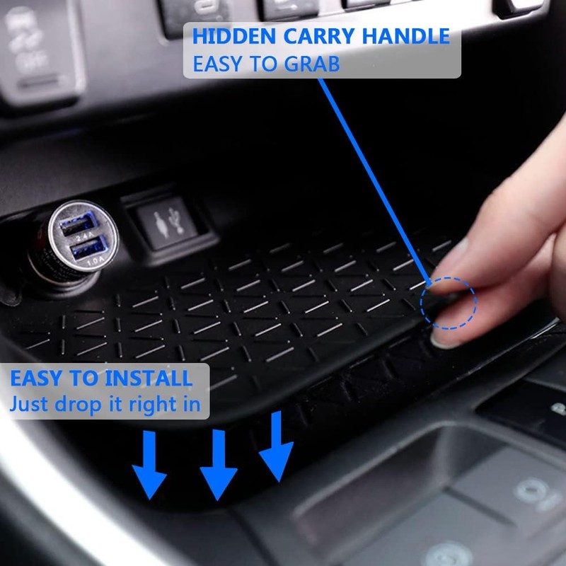 TPXSIUE for 2023 RAV4 Center Console Organizer Insert Tray Compatible