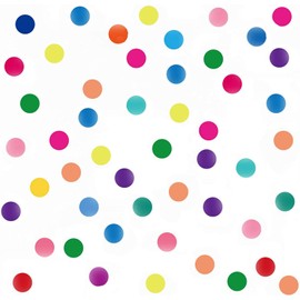 Maydahui Stylish Wall Sticker Decorative Round Dot Colorful Round (Set of 8) 9.8 x 11.0 inches (25 x 28 cm) Small Round Scandinavian Monotone Sticker Type Interior Wallpaper Removable Sundries Toilet