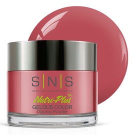 SNS Healthy Natural Nails SNS Nail Dip Powder, Gelous Color Dipping Powder - Le Louvre (Pink/Mauve, Cream) - Long-Lasting Dip Nail Color Lasts 14 Days - Low-Odor & No UV Lamp Required - 1 OZ
