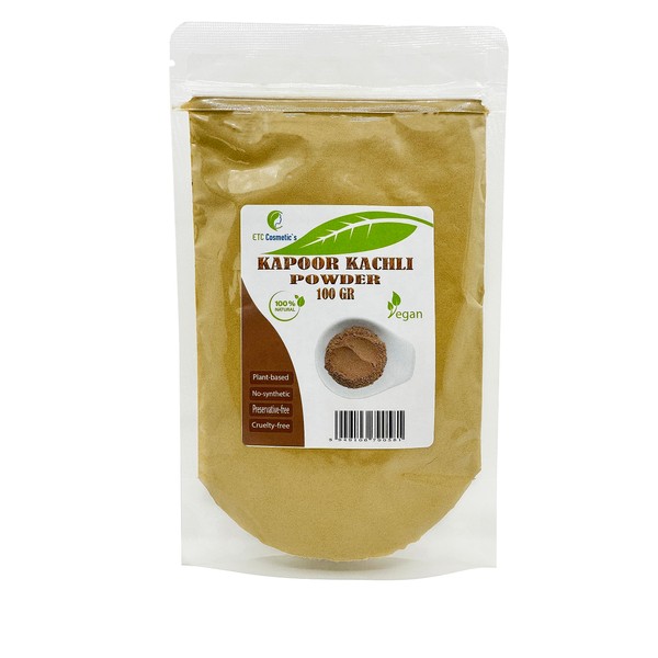 Kapoor Kachli Powder - 100 g - Increases the vitality of the hair, gives more volume and makes the hair look thicker