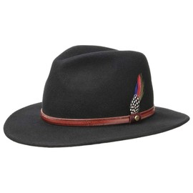 Stetson Rantoul Traveller wool felt hat (M (56-57 cm) - black)