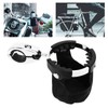 Motorcycle Cup Holder 360° Swivel Ball Mount Drink Water Bottle