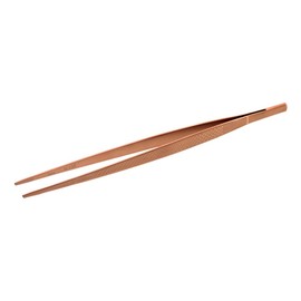 Mercer Culinary 18-8 Stainless Steel Precision Plus Chef Plating Tong, Straight, 9-3/8, Rose Gold