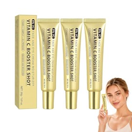 3 Pzs Vitamina C Booster Shot Serum, Vitamin C Suero Facial con Niacinamida Ilumina y Unifica el Tono, Reduce Manchas y Arrugas, Improves Skin Tone & 