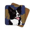 Border Collie - Set of 4 Coasters - Leslie Gerry