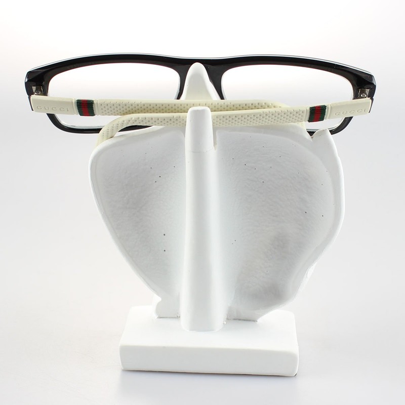 JewelryNanny Artsy Face Eyeglass Holder Stand - Sculpted Nose for