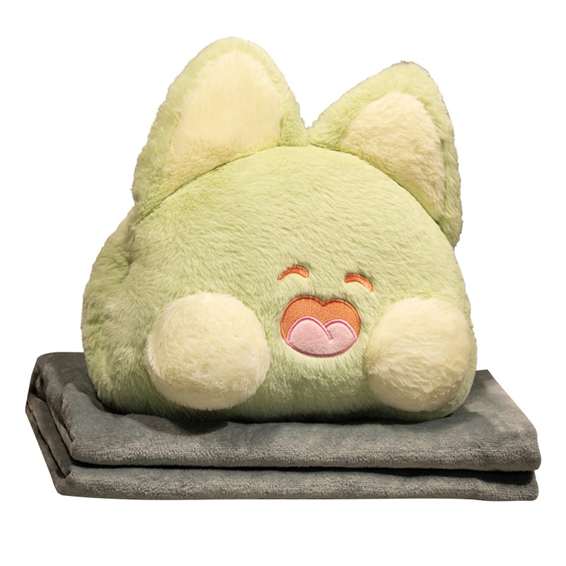 Stuffed Animals Travel Blanket Pillow Set Soft Plush Hugging Pillow