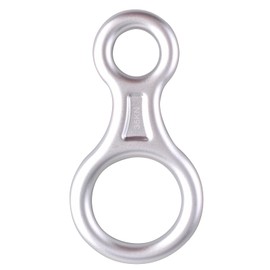TRIWONDER 35KN Aluminum Climb Figure 8 Descender Rigging Plate Rappel Gear Downhill Equipment Heavy Duty (35kN Silver)