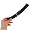 TOVINANNA 3pcs Adjustable Elastic Waistband for Durable Softball Belt Black