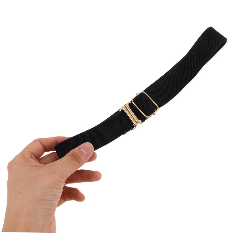 TOVINANNA 3pcs Adjustable Elastic Waistband for Durable Softball Belt Black