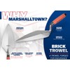 MARSHALLTOWN London Brick Trowels, Leather Handle Material, 254mm Length, London