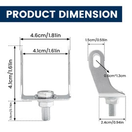 2PCS Motorcycle Spotlight Mounting Brackets Motorcycle Fog Light Brackets for Off-Road Motorcycle Motorbike Bike Scooter