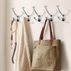 ZAUYX 5 Pack Polished Chrome Hooks Decorative Heavy Duty Solid