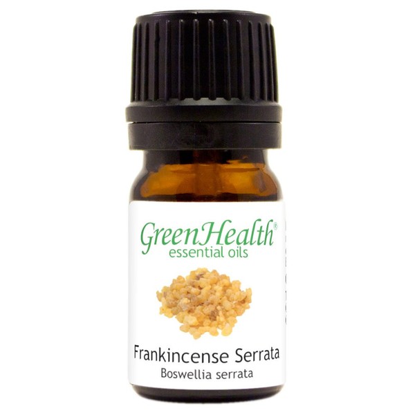 Frankincense – 1/6 fl oz (5 ml) Glass Bottle – 100% Pure Essential Oil – GreenHealth