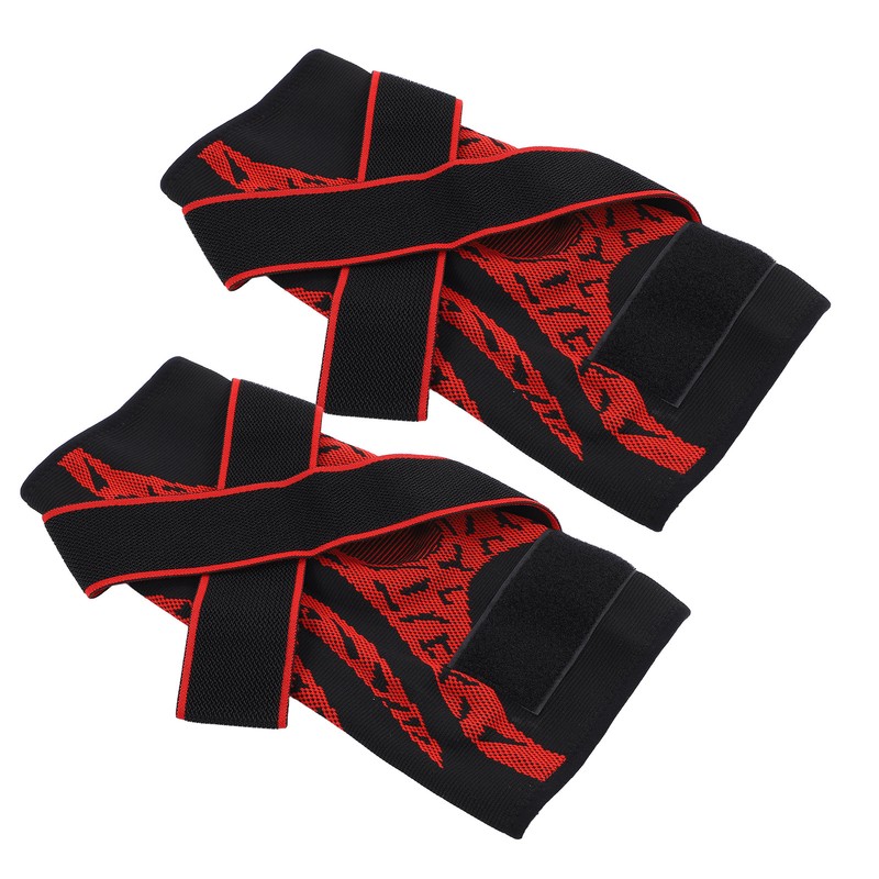 2Pcs Elastic Knee Compression Sleeve Breathable Sports Knee Brace for