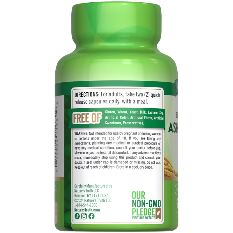 Nature's Truth Ashwagandha Capsules | 3000mg | 90 Count |