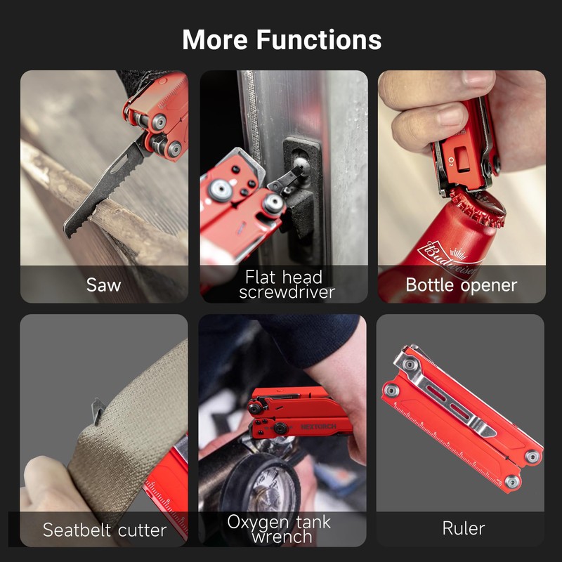 NEXTORCH PIONEER MT20 14-IN-1 Multi-tools Full-Size,Versatile Multi-tool Set with Scissors