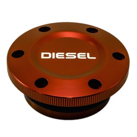 2013-2017 VMS Racing Magnetic Fuel Cap in Red Anodized Billet Aluminum Compatible with Dodge Ram Cummins Diesel and Ecodiesel 13 14 15 16 17 2013 2014 2015 2016 2017