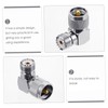 LABRIMP Coax Right Angle Adapter Durable Coax Converter for Uhf