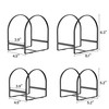 Delamu 4 Pack Plate Organizer for Cabinet Plate Rack Holder