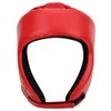 Boxing Helmet PU Leather Adjustable Head Guard Sanda Kickboxing Training