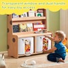 2PCS Toy Cube Storage Bin: Kids Building Blocks Organizer Bag