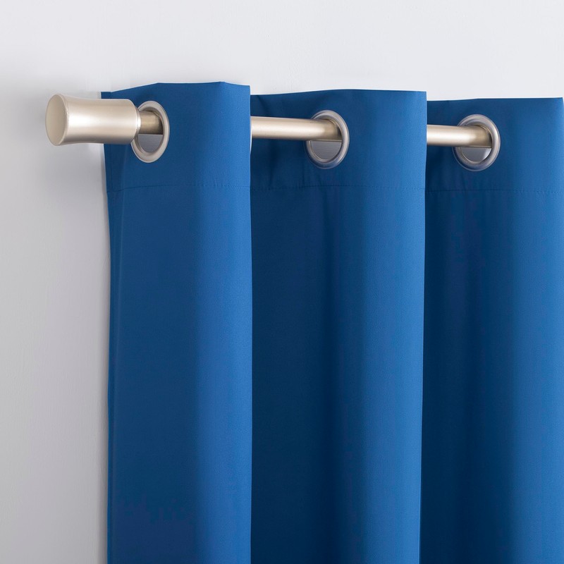 Sun Zero Halton Bright Vibes 100% Total Blackout Grommet Curtain