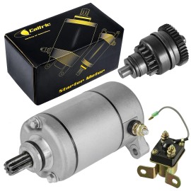 Caltric Starter Drive & Relay Solenoid for Polaris Trail Boss 330 329Cc Engine 2003-2012