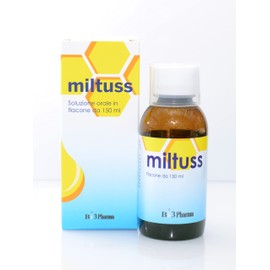 Sciroppo Naturale per Tosse e Mal di Gola - Miltuss - benefici immediatamente visibili - con propoli miele drosera tiglio estratto di edera e ribes nero