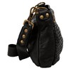 Samantha Look Women's Shoulder Bag Genuine Leather 021381, black