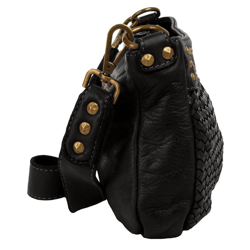 Samantha Look Women's Shoulder Bag Genuine Leather 021381, black