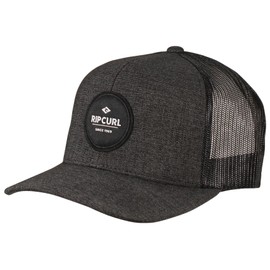 Rip Curl Icons Trucker Hat, Mesh Back Cap Snapback for Men, Adjustable, Black 243
