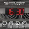 CHKOSDA Digital Wall Clock with Double Sided Display, Large LED