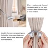4 Pack Curtain Tie Backs, Magnetic Curtain Tiebacks,Modern Curtain Holdbacks,