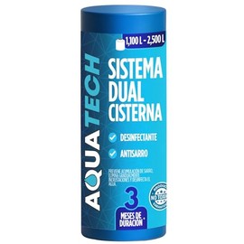 Sistema Dual Antisarro y Desinfectante para Cisterna 3 Meses. Filtro de Agua, Cartucho Desinfectante y Descalcificador de agua para Cisterna, Depósito de Agua y Tinacos de 1,100 a 2,500 L