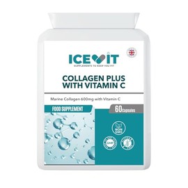 Marine Collagen 1200mg + Vitamin C, 60 Capsules, 1 Month Supply