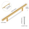 TRIXES 20 Pcs Gold 200mm Wide T Handle for Cabinet