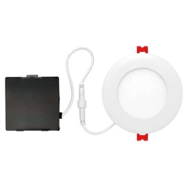 Globe 91495 Led Recessed Lighting Kit, White, 4"