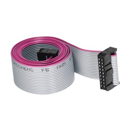 DMiotech 30 Pin 30 cm Long 2.54 mm IDC Wire Flat Ribbon Cable FC to FC Connection with Grey Colour