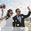 12000 Pieces White Biodegradable Confetti, Eco-Friendly White Confetti for Weddings,