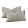 Artscope Corduroy Cushion Covers Pack of 2 Modern Patchwork Throw