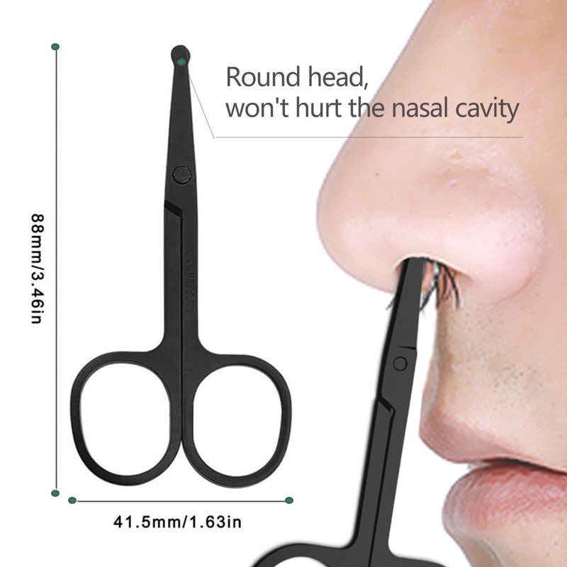 Eyebrow Scissors with Comb, KAJUDA Facial Hair Small Grooming Scissors