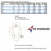 US Stainless Stainless Steel 316 Bow Shackle with Locking Pin