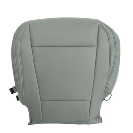 Mythoria Driver Side Bottom Replacement Leather Seat Cover Gray Fit for Ford F250 F350 F450 F550 2017 2018 2019 2020 2021