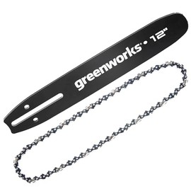 Greenworks 12" Replacement Bar and Chain Combo, 0.05'' Gauge