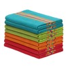 COTTON CRAFT Salsa Stripe Kitchen Towel - Set of 8