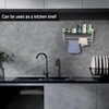 LANC Bathroom Glass Shelf with Towel Bars 20-Inch Floating Tempered