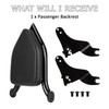 Sissy Bar, PSLER Motorcycle Detachable Backrest Passenger Purpose Seat Back
