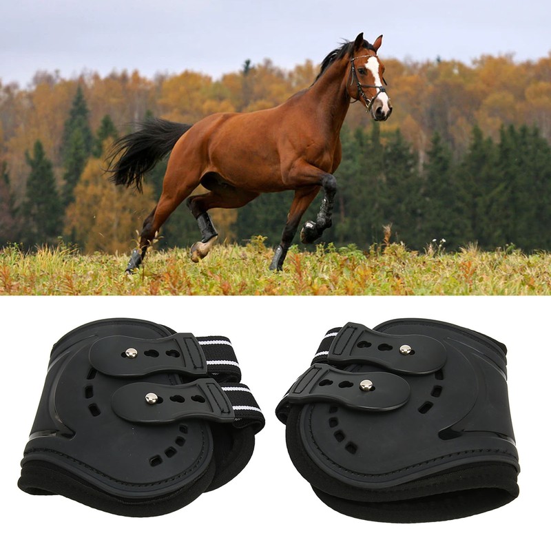 Horse Hind Leg Boots Breathable Impact Resistant Adjustable Prevent Slip